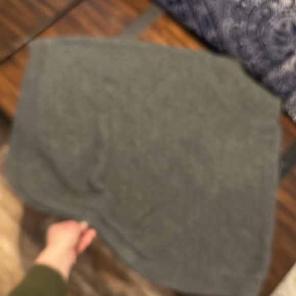 High Neck Shawl Poncho / Cape with faux  shearling - Picture 13 of 13